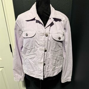 GAP Light Purple Corduroy Jacket Size Large Vintage
